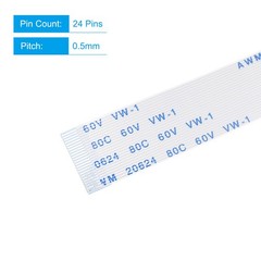 FFC Ribbon Flat Flexible Cable 24 Pin 0.5mm 300mm (B Type) for LCD Laptop 20pcs