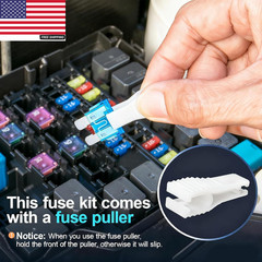 300Pcs Car Fuse Assortment Kit, 160 Mini Blade Fuses Automotive + 90 Standard Au