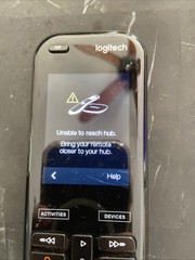 Logitech Harmony Elite Universal REMOTE ONLY Powers ON