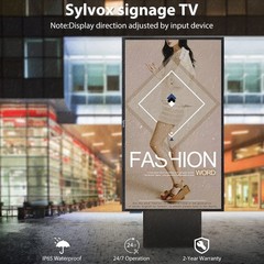 Sylvox 65″ Outdoor Digital Signage TV Waterproof IP65 fire stick WIFI 1000 nits