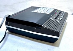 Vintage GE Answering Machine Dual Cassette 2-9860 Beeperless Remote Tested Works