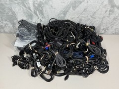 Lot of 93 HDMI Cables – Bulk Wholesale – Mostly Used some New – Various Lengths