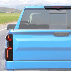 2022-25 Silverado Tail Light Lamp Cover Kit Smoked Black–Compatible Replacement
