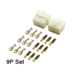 5 Sets 6.3mm 2-8 Pin Electrical Wire Connector Male Female Socket Plug Terminals