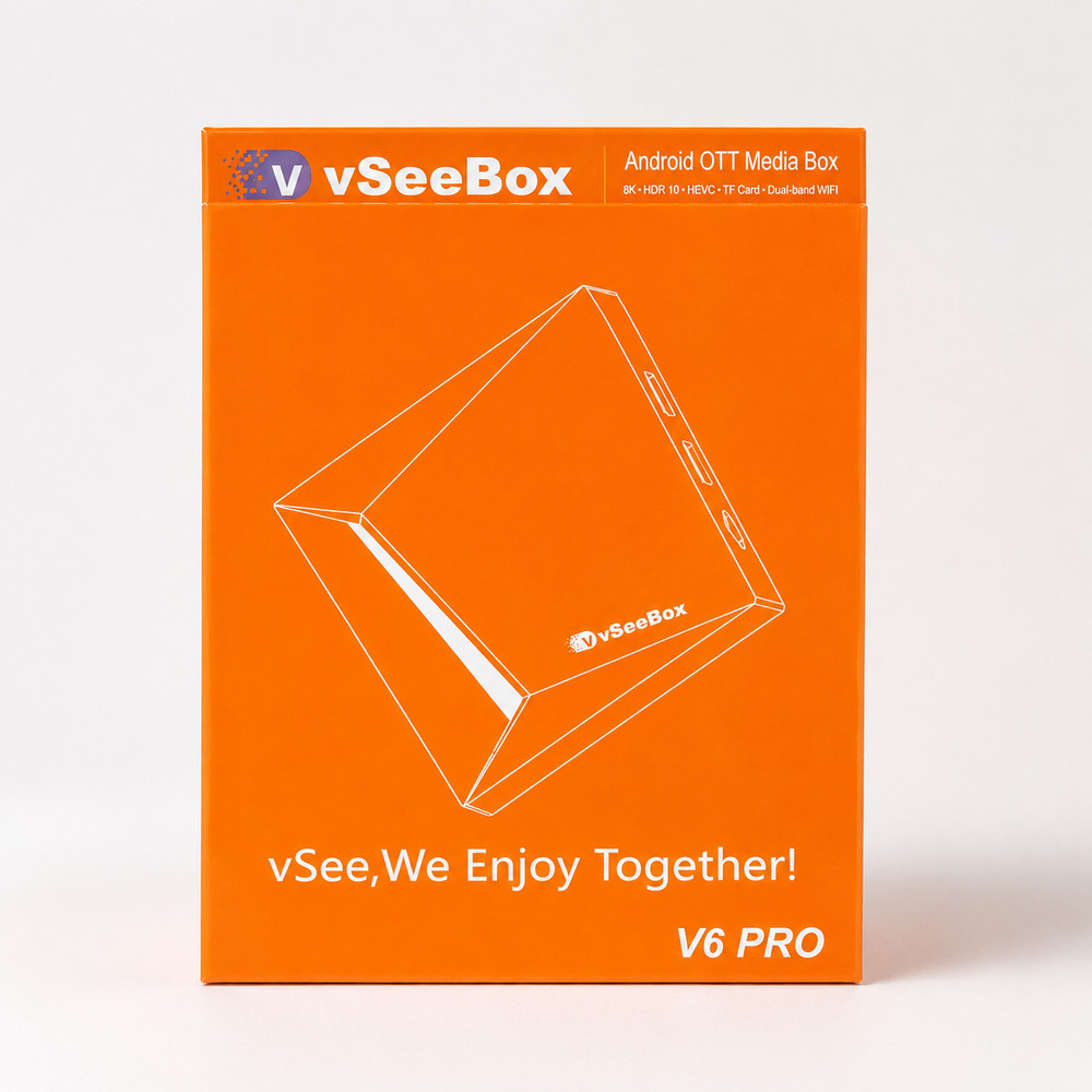 VSeeBox V6 Pro Smart TV Box 6K Ultra HD Android Streaming Media