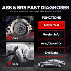 LAUNCH CR629 OIL SAS BMS ABS SRS OBD2 Code Reader Car Diagnostic Tool Scanner