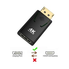 4K Display Port to HDMI Male Female Adapter Converter DisplayPort DP to HDMI