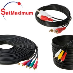 RCA Cable 2 RCA 3 RCA 5 RCA Male Wire VIDEO COMPOSITE COMPONENT Cord – LOT