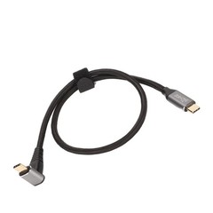 .›(50cm)90 Degree USB C Cable Angled USB C Extension Cable 4K 60Hz Professional