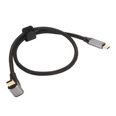 .›(50cm)90 Degree USB C Cable Angled USB C Extension Cable 4K 60Hz Professional