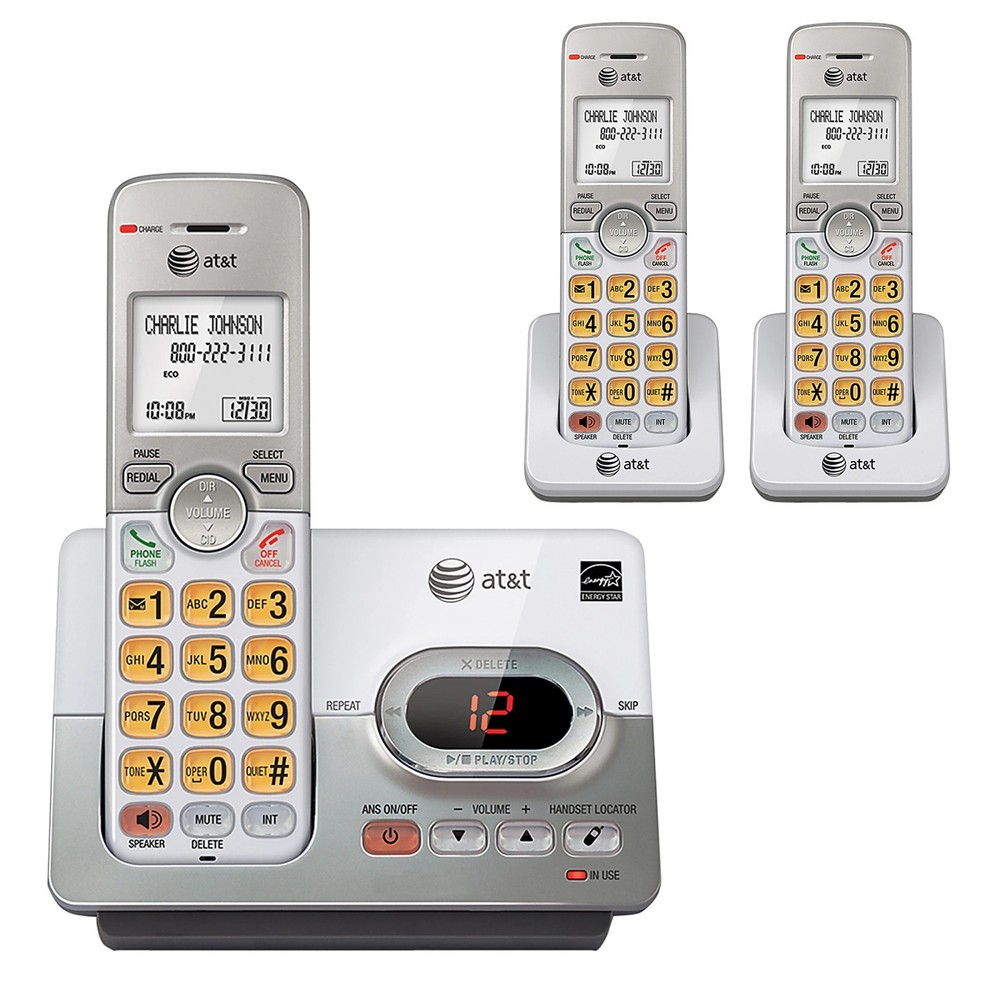 AT&T EL52303 DECT 6.0 Expandable Cordless Phone System With Digital Answering