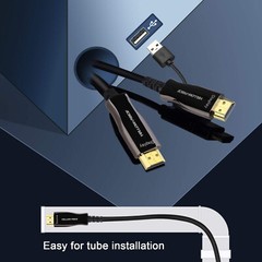 Premium Cord 8K Optical Active Ultra Hi-Speed HDMI 2.1 Cable 25ft 30ft 50ft 66ft