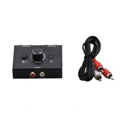 1 In 2 Out / 2 In 1 Out RCA Stereo Audio Switch Bi-Directional Audio Switcher