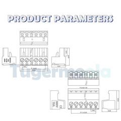 28 Sets Screw Terminal Block Connector Assortment Kit 5.08mm Pitch PCB 2Pin 3…