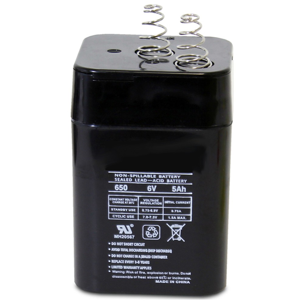 Exell EB650-S 6V 5AH SP TERMINAL BATTERY For Electric Gates, Garage Door Power
