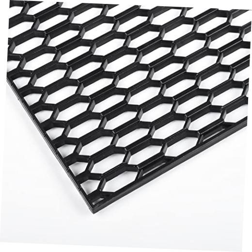 47″x16″ ABS Plastic Universal Car Grill Mesh, Honeycomb 10x25mm Black
