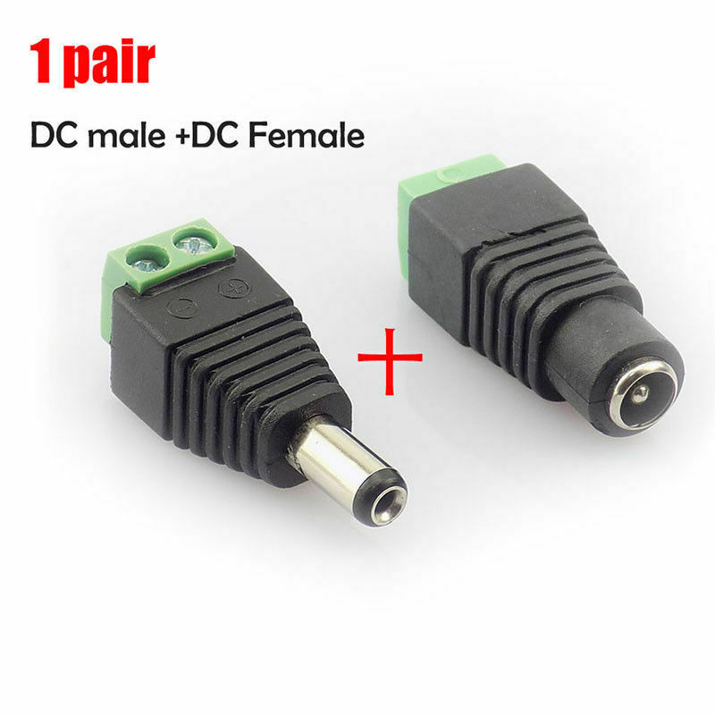 2/3/4/5/6/8 Way CCTV DC Power Cable Connectors Splitter Adapter Monitor Camera