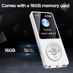 Portable Bluetooth MP4 MP3 Player 16G HIFI Music Speaker Media FM Radio Recorder