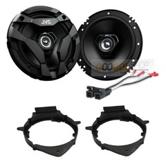 JVC 6.5″ 300W 2-Way speakers Truck Front OR Rear Door Speakers with Install Kits