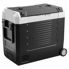 VEVOR Car Refrigerator 58 QT Compressor Electric Cooler with Wheels & Dual Zone