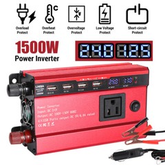 5000W Inversor de corriente DC 12V 24V a AC 110V 120V Convertidor con 3 AC 4 USB