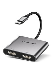 USB C to Dual HDMI Adapter 4K60Hz Dual 4K30Hz Type C Laptops