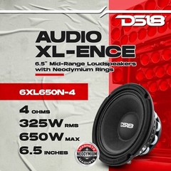 DS18 6XL650N-4 PRO 6.5″ Neodymium Rings Mid-Range Loudspeaker 650 Watts 4-Ohm