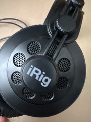 iRig Over-Ear Wired Headphones Studio DJ Monitoring 3.5mm Jack Black
