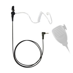 3.5mm Acoustic Tube Listen-Only Earpiece W/ Ear molds for Speaker Microphones