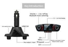 Bluetooth Car FM Transmitter MP3 Player Hands free Radio Adapter Kit USB Charger