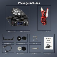 All-In-One RT95 Mobile Transceiver – 180° Rotatable LCD & Easy Setup Included