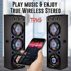Bluetooth Triple 12” Woofer & 1” Tweeter Recording High-Performance PA Speaker