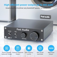 Fosi Audio M03 200W TPA3255 Subwoofer Amplifier Mini Mono Channel Amp W/ 32V/5A