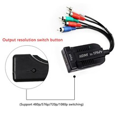 New 1080P HDMI to YPBPR Component Video Converter 5 RCA RGB Adapter Audio Output