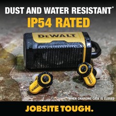 DEWALT Jobsite Pro X2 ANC True Wireless Bluetooth Earbuds IP54, 190 2097 DW2
