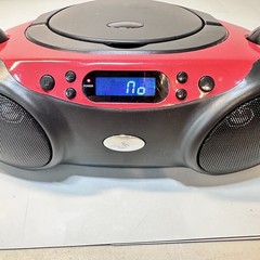 GPX BC232R CD/Radio/CD-R Playback Boombox Red and Black