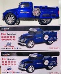 Solar Charging Chevy 3100 Pickup Truck Portable Bluetooth Speaker w/FM Radio BL
