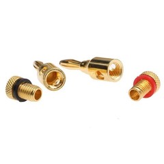 10Pcs 24k Gold-Plated 4mm Banana Plug Musical Cable Wire Audio Speaker Connector