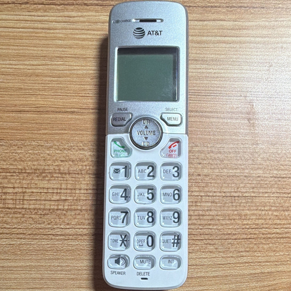 AT&T Speakerphone Cordless Phone Handset, Silver/Gray, 1 Handset