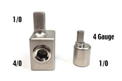 KnuKonceptz Power / Ground 4/0, 2/0 to 1/0 Gauge Wire Reducer 0 AWG Amp Input