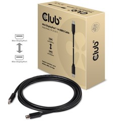 Club3D CAC-1164 Mini DisplayPort to Mini DisplayPort 1.4/Hbr3 Cable Male/HDR …