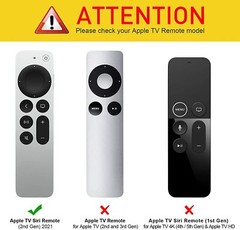 Remote Case for Apple TV Siri Remote 2021 Shockproof Anti Slip Silicone Cover