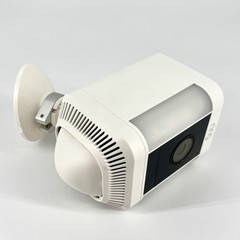 Ring – Spotlight Cam Plus Outdoor/Indoor Wireless 1080p Battery Camera – White