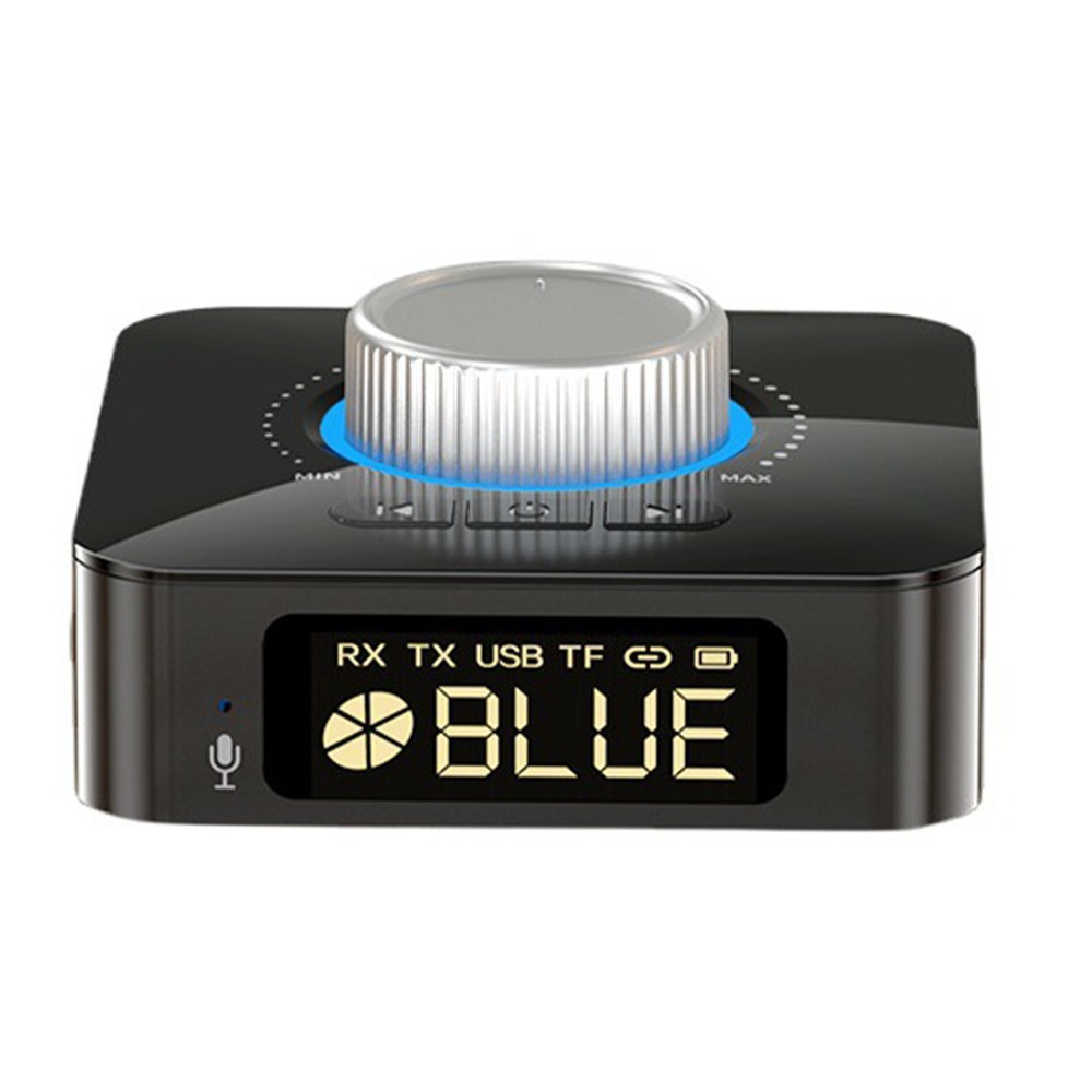 LED Bluetooth 5.0 Receiver Transmitter Wireless 3.5mm AUX to RCA HiFi Adapter a
