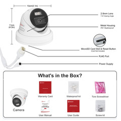 Anpviz 8MP 2-Way Audio PoE Camera Active Audio Alarm Security Camera Outdoor