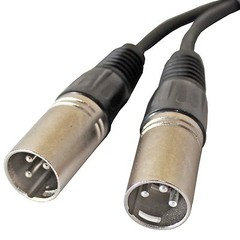 3ft foot XLR pin 1 FEMALE to dual 2 MALE Y SPLITTER mic cable audio adaptor cord
