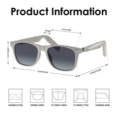 Phone Glasses Smart Bluetooth Sunglasses Headphones Polarized Music Headset 2PCS