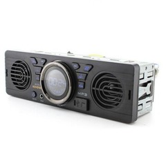 Single 1 Din Car Stereo FM Built-in Speakers In-Dash Bluetooth Radio Head Unit