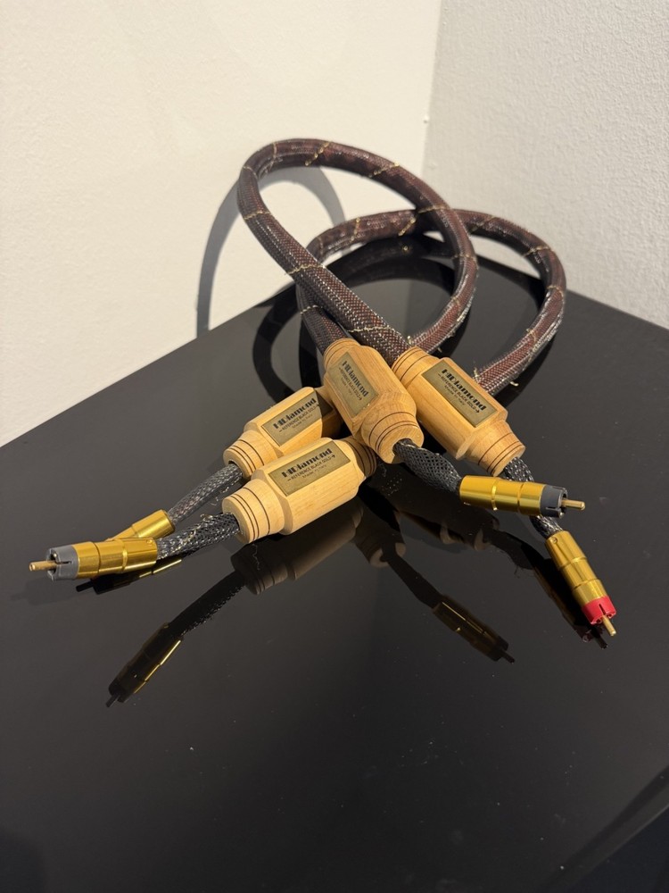 HiDiamond Reference Black Gold RCA Interconnect Cable 1mt