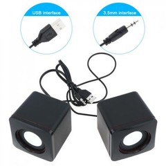 USB 2.0 Speakers 3.5mm Stereo Jack for PC Laptop Smartphone Computer Speaker